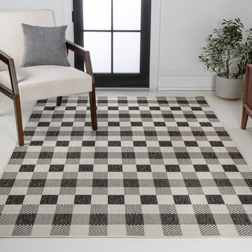 Darcy Traditional Geometric Bold Gingham Area Rug